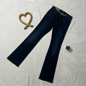 7 For All Mankind Dark Indigo Boot Cut Jeans